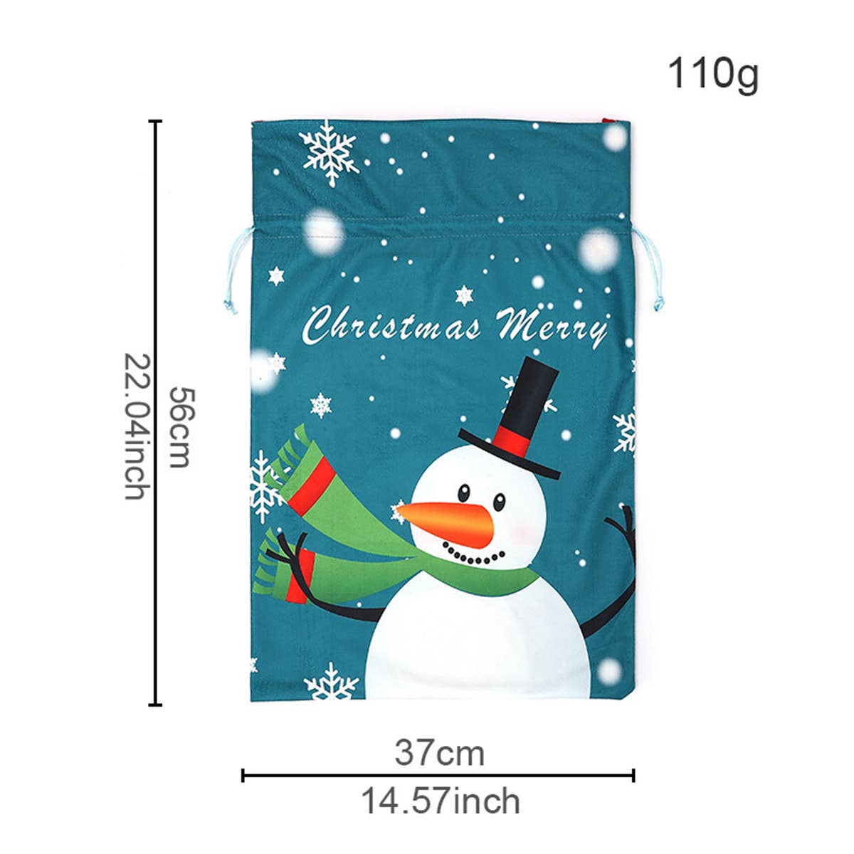 CWMM9413_CHRISTMAS CARTOON PRINT DRAWSTRING GIFT BAG