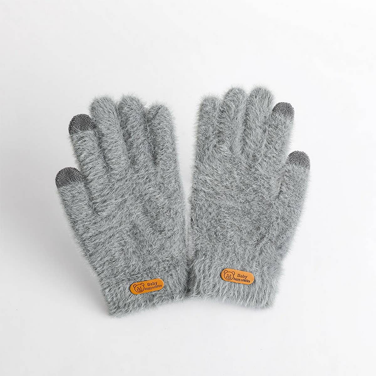 CWAG0275_THICKENED WOMEN WARM KNITTED SIMPLE FINGERLESS GLOV