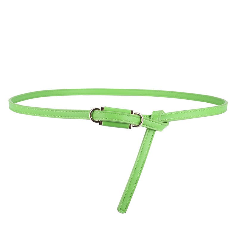 Personalized perforation-free thin waist belt