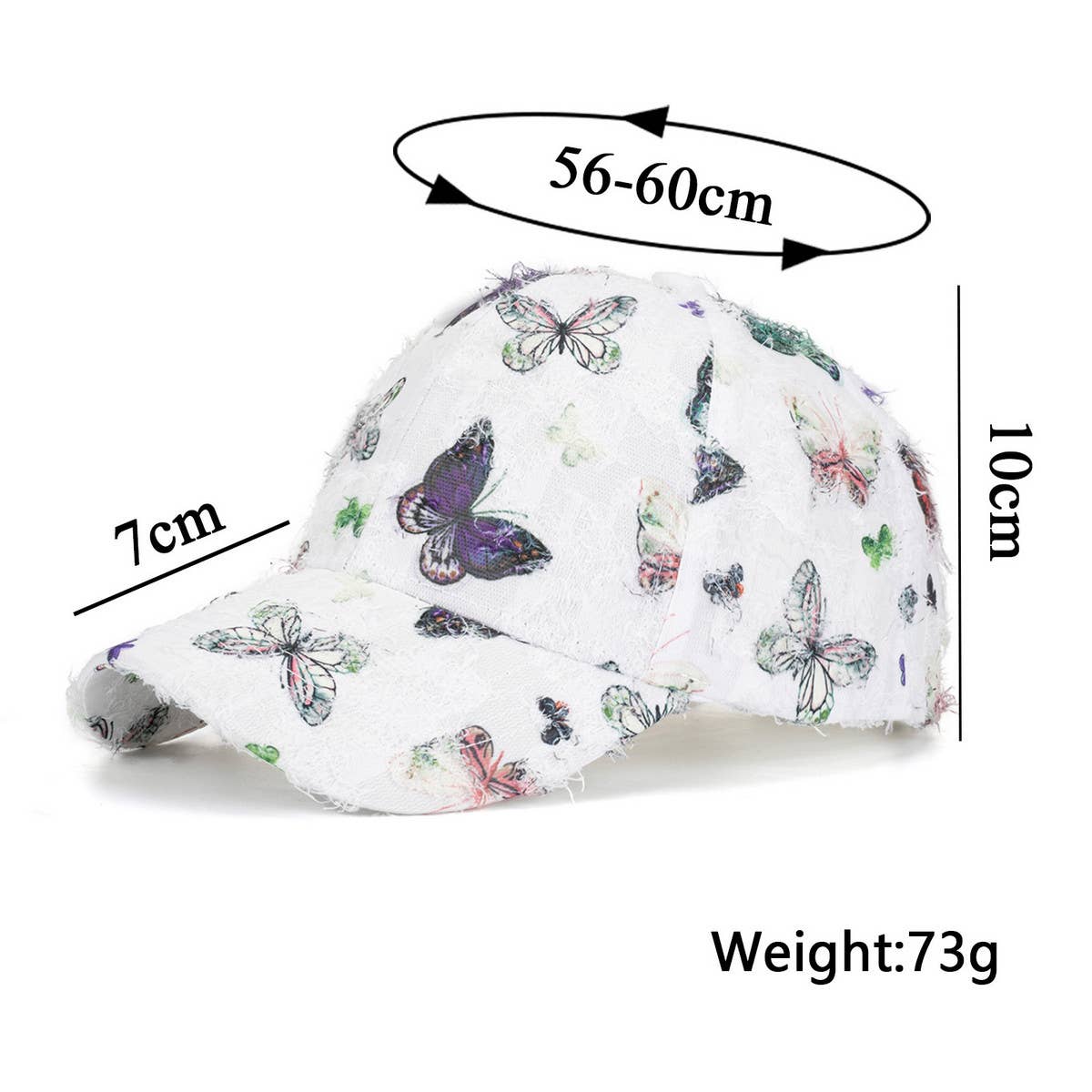 Ethnic Style Butterfly Print Baseball Cap- Sun Hat CWAH1529