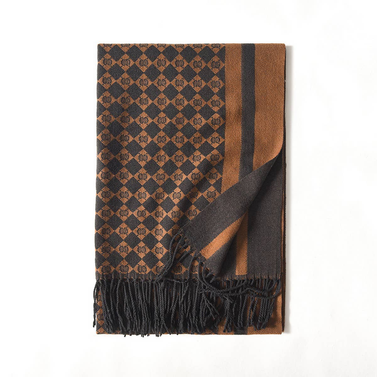 WINTER LETTER PRINTED SCARF TASSEL BLANKET SHAWL