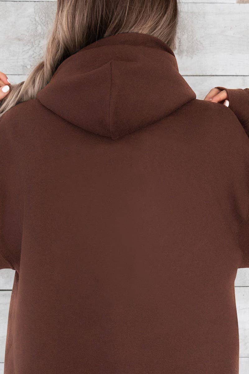 CWOHOL0945_SOLID COLOR LOOSE PULLOVER HOODED SWEATSHIRT