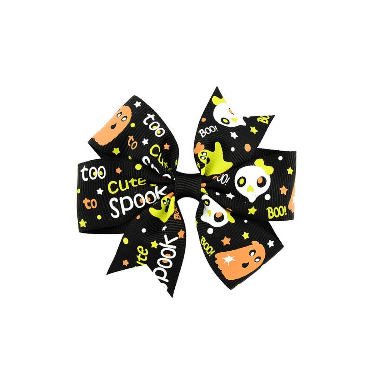 Halloween Kids Grosgrain Bow Hair Clip
