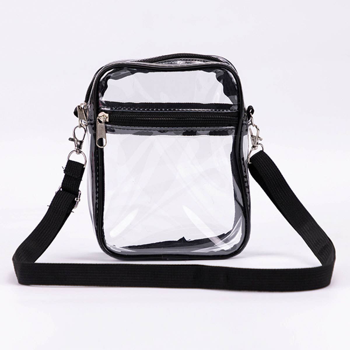 PVC transparent waterproof crossbody bag