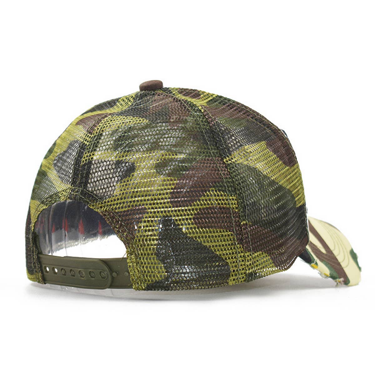 OUTDOOR SUN PROTECTION EMBROIDERED TRUCKER HAT_CWAH1363