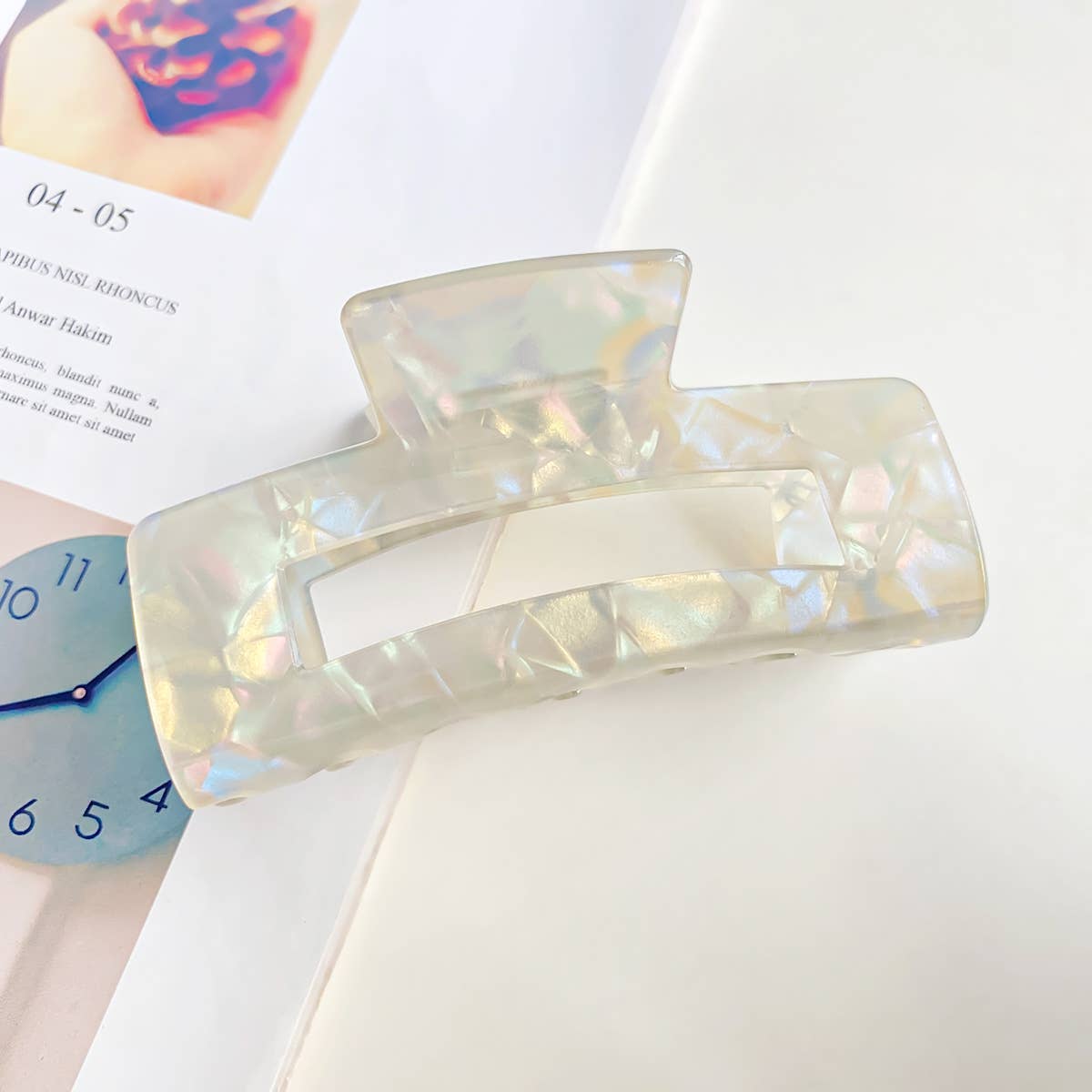 Iridescent Mermaid imitation acetic acid clip