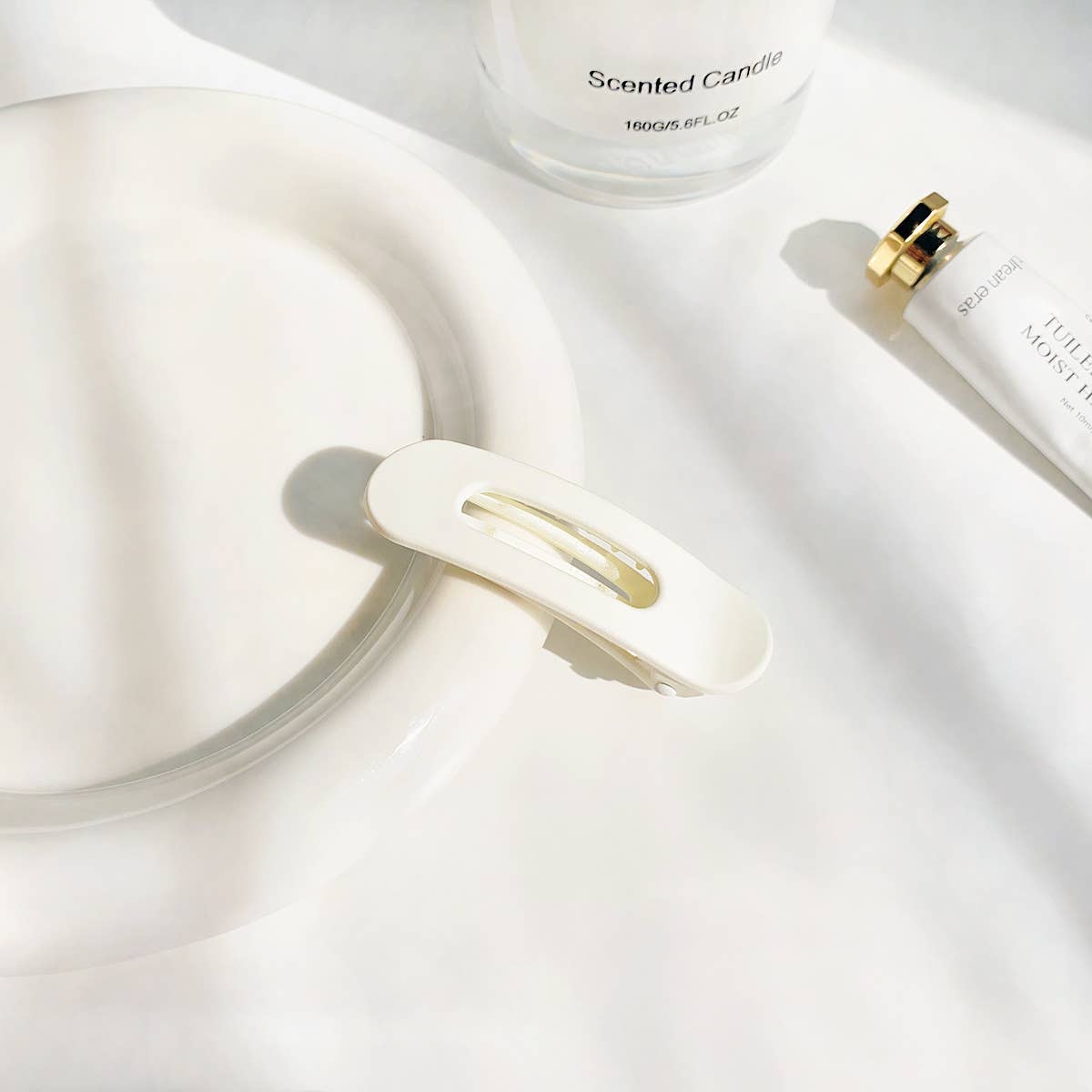 Simple and elegant matte coffee series hair clips