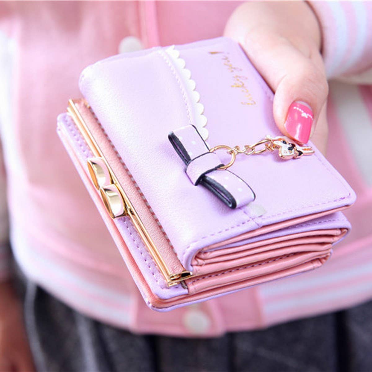 WOMEN'S SMALL ANIMAL PENDANT WALLET_CWAB2341