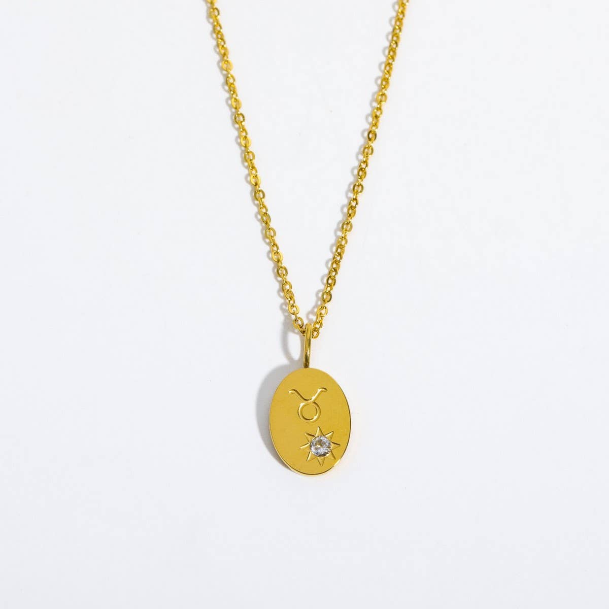 Stainless steel 26 letter zircon pendant necklace_CWMM5536