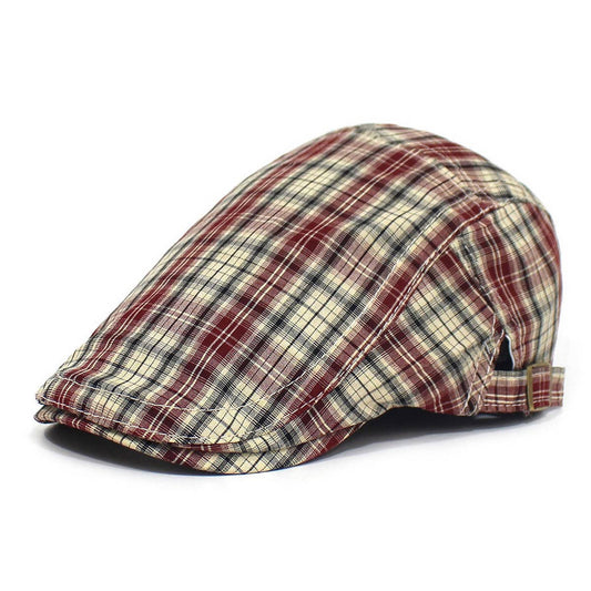 2024 NEW RETRO PLAID CASUAL BERET_CWAB2925