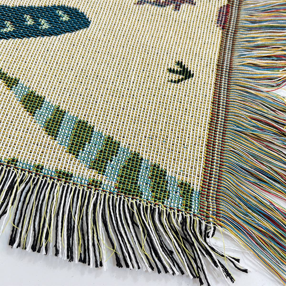 GEOMETRIC KNITTING BLANKET OUTDOOR CAMPING BLANKET