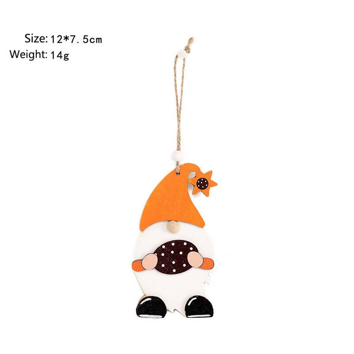 Painted Halloween Maple Leaf Faceless Doll_CWAJE05358