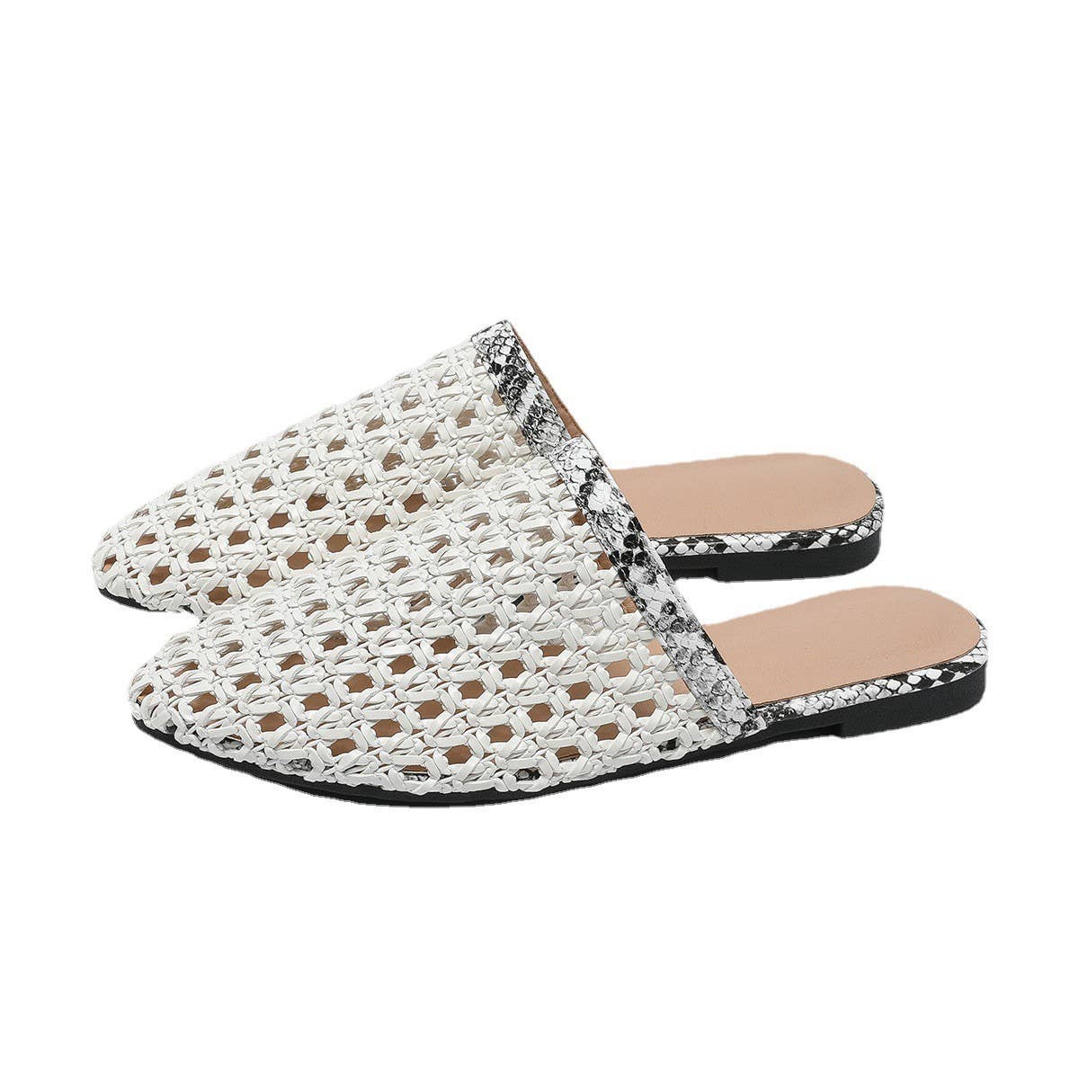 EXTERNAL BREATHABLE MESH FLAT BOTTOM MULES_CWSHF0037