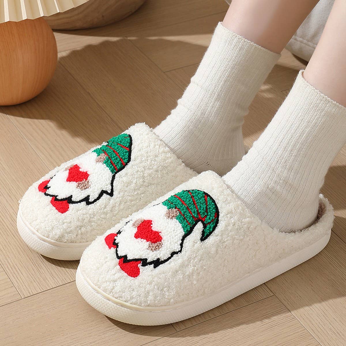 HOME CHRISTMAS CUTE DWARF WARM COTTON SLIPPERS