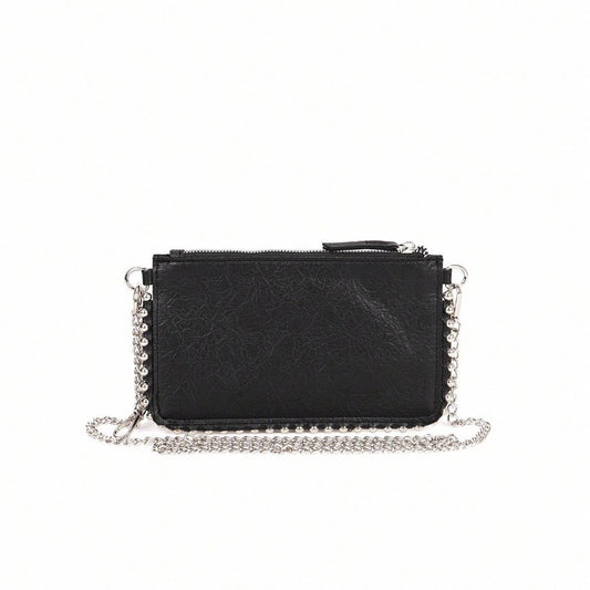 Beaded Envelope Mini Chain Shoulder Bag_CWAB5726