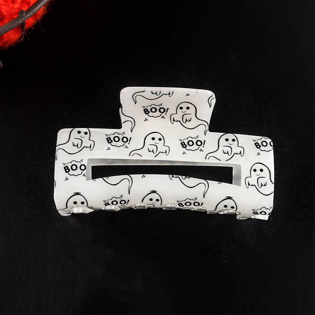 HALLOWEEN GHOST RECTANGULAR HAIRPIN
