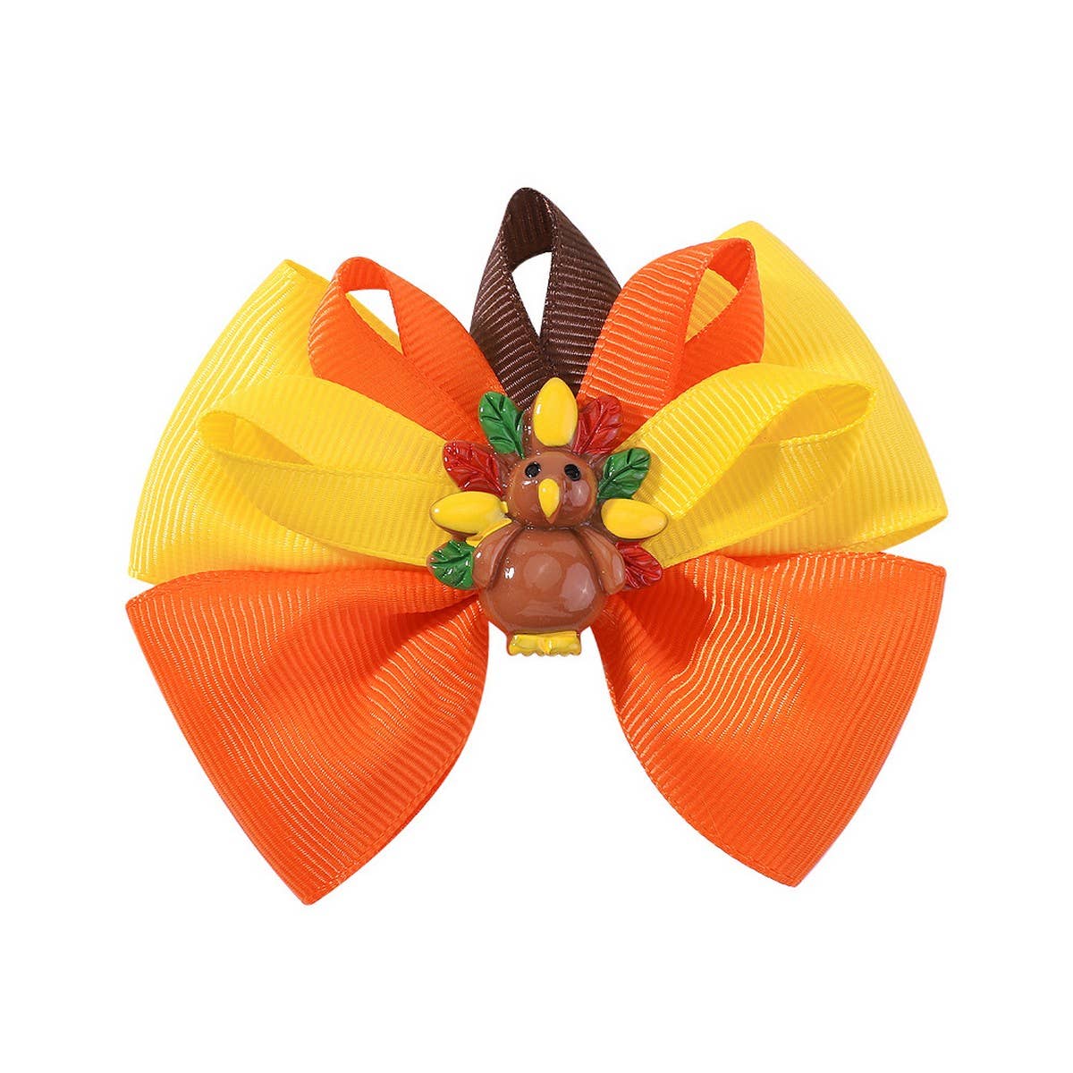Turkey Bow Hair Clip for Kids ? Party Style
