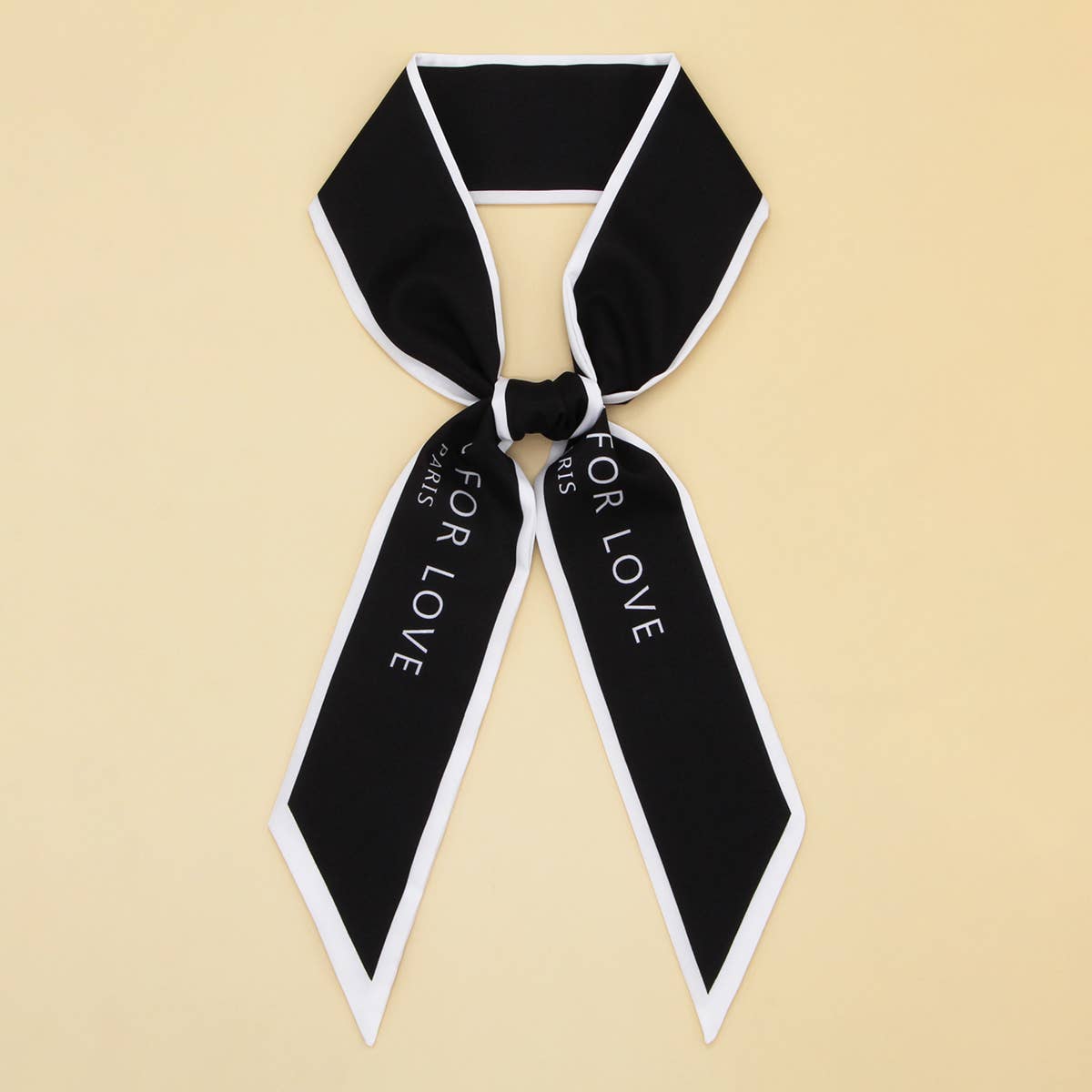 Elegant Floral Scarf - Hair Ribbon & Bag Accessory