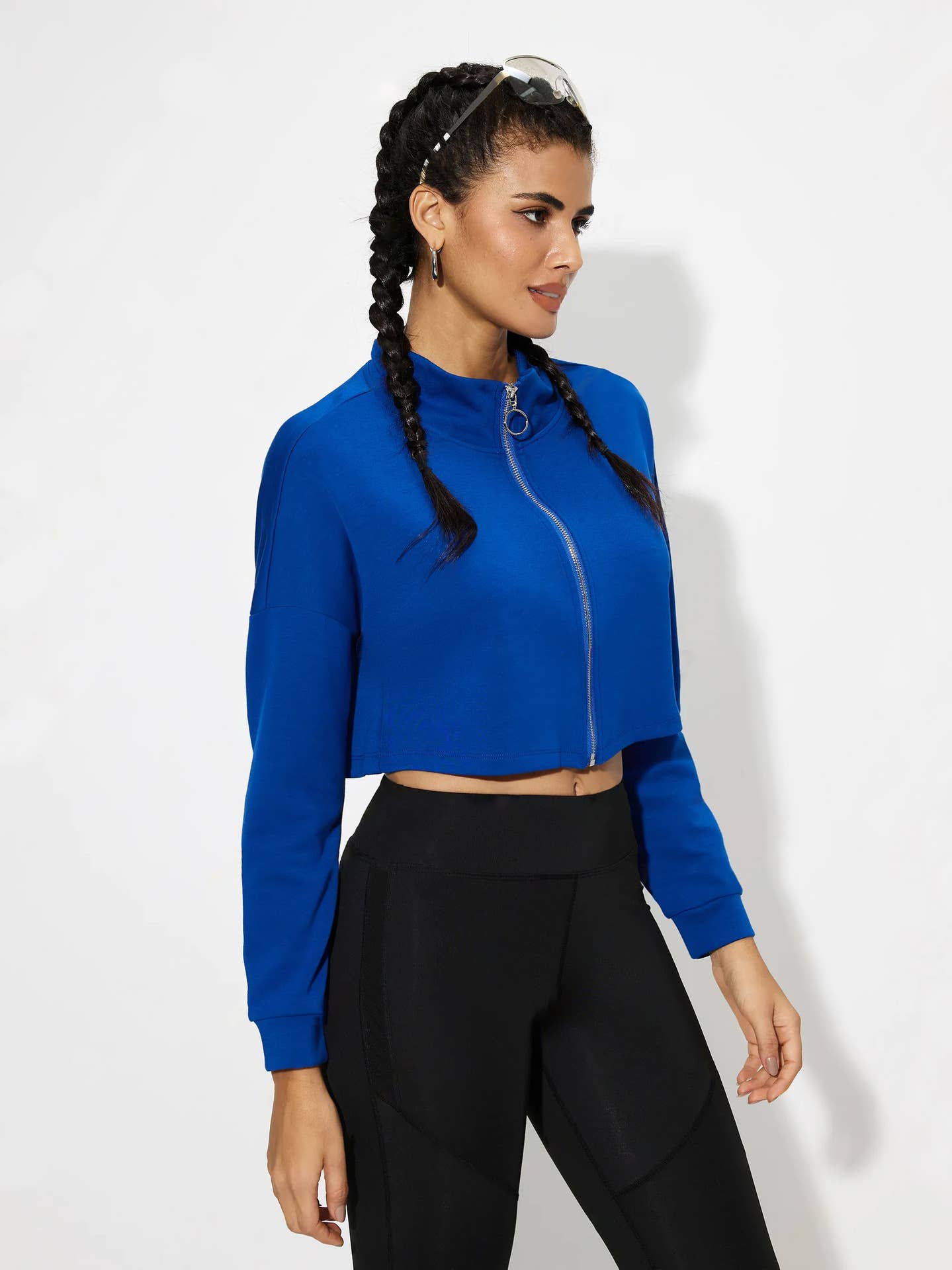 Yoga wear, long-sleeved zipper, fitness jacket