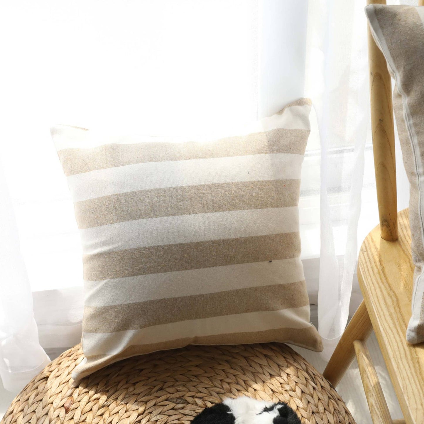 STRIPE PATTERN COSY PILLOW COVER CASE_CWMM0023