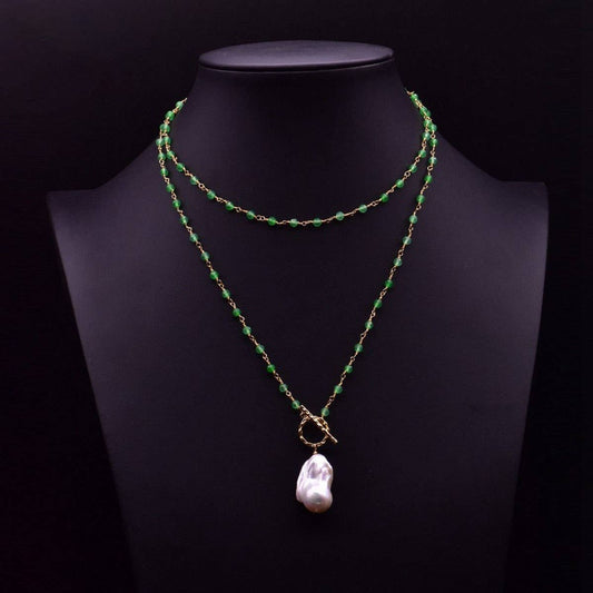 WOMEN'S VERSATILE DESIGN PEARL PENDANT NECKLACE