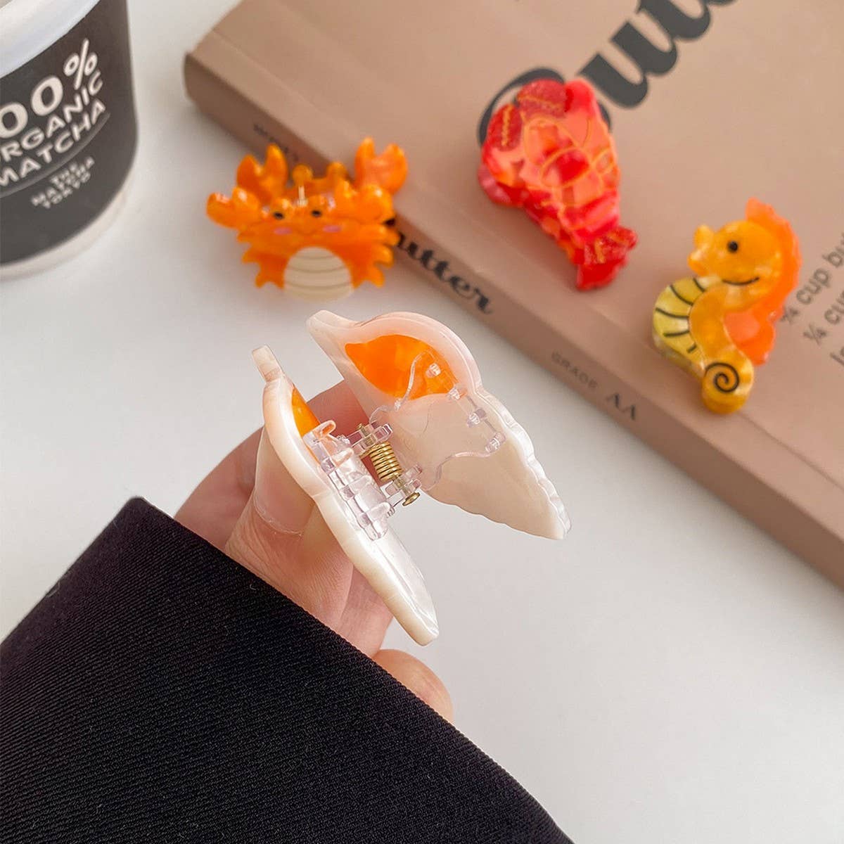 Cute Ocean Hair Clips?Acetate Sea Animal Claws