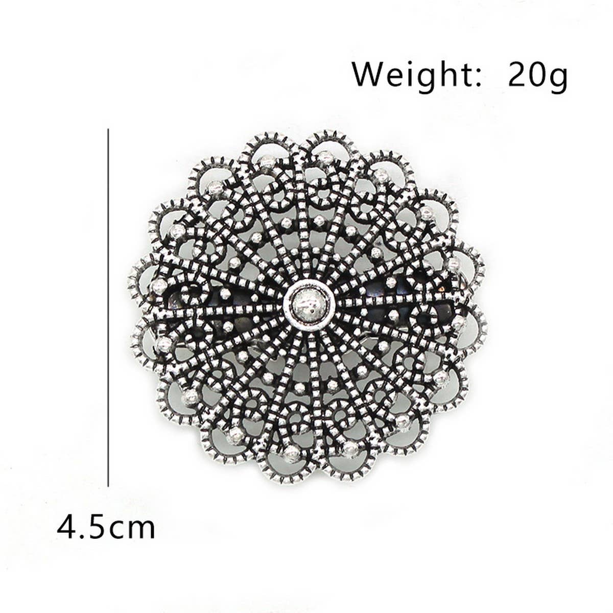 NEW COLLAR CLIP RETRO FLOWER CARDIGAN SHAWL CLIP