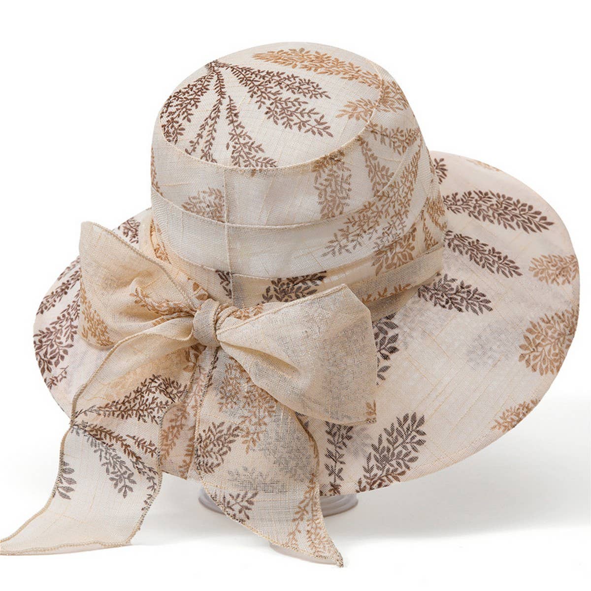 BOW MESH SUN PROTECTION UV BUCKET HAT_CWAH1460