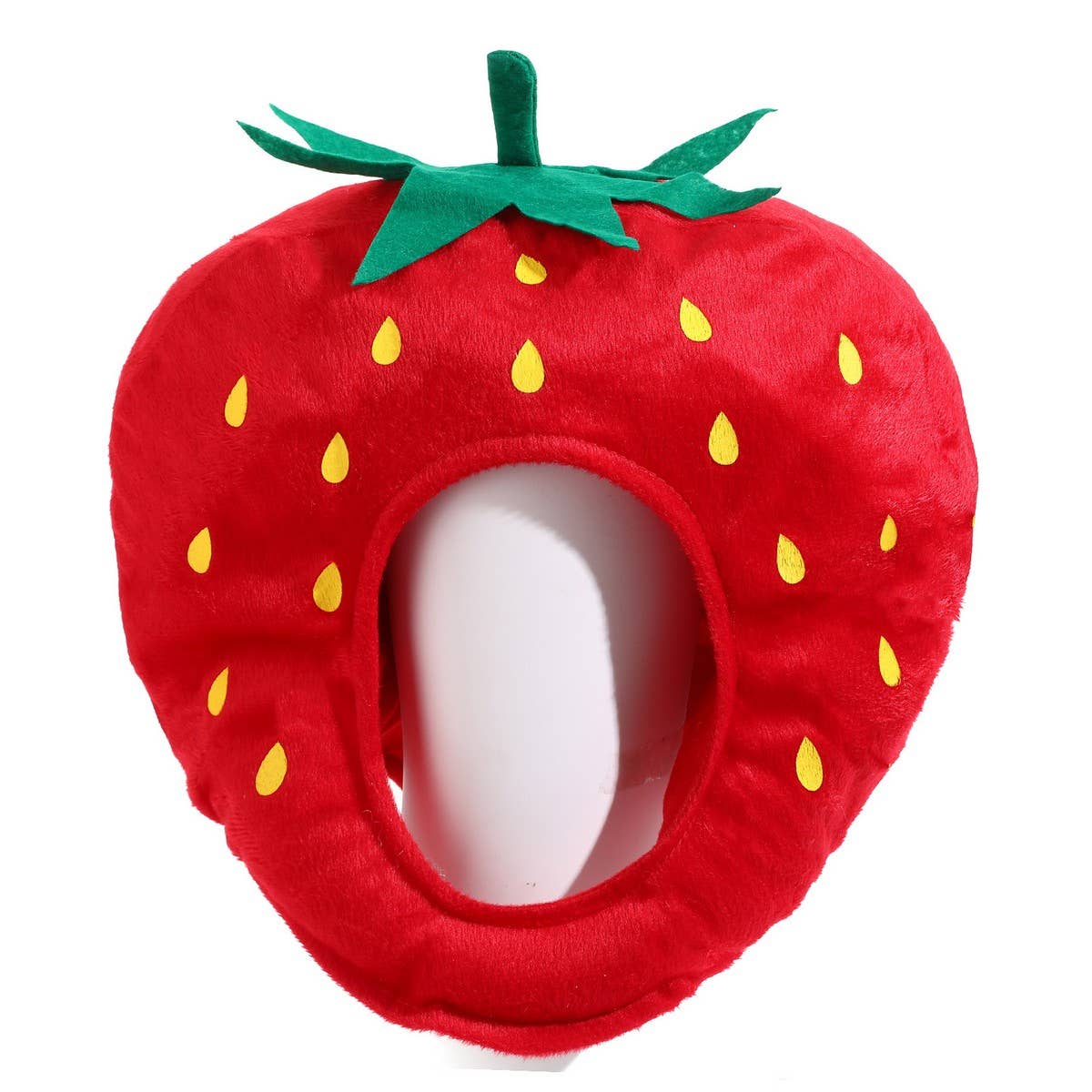 CWAH4062_CUTE PHOTO SHOW FUNNY HEADGEAR STRAWBERRY HAT