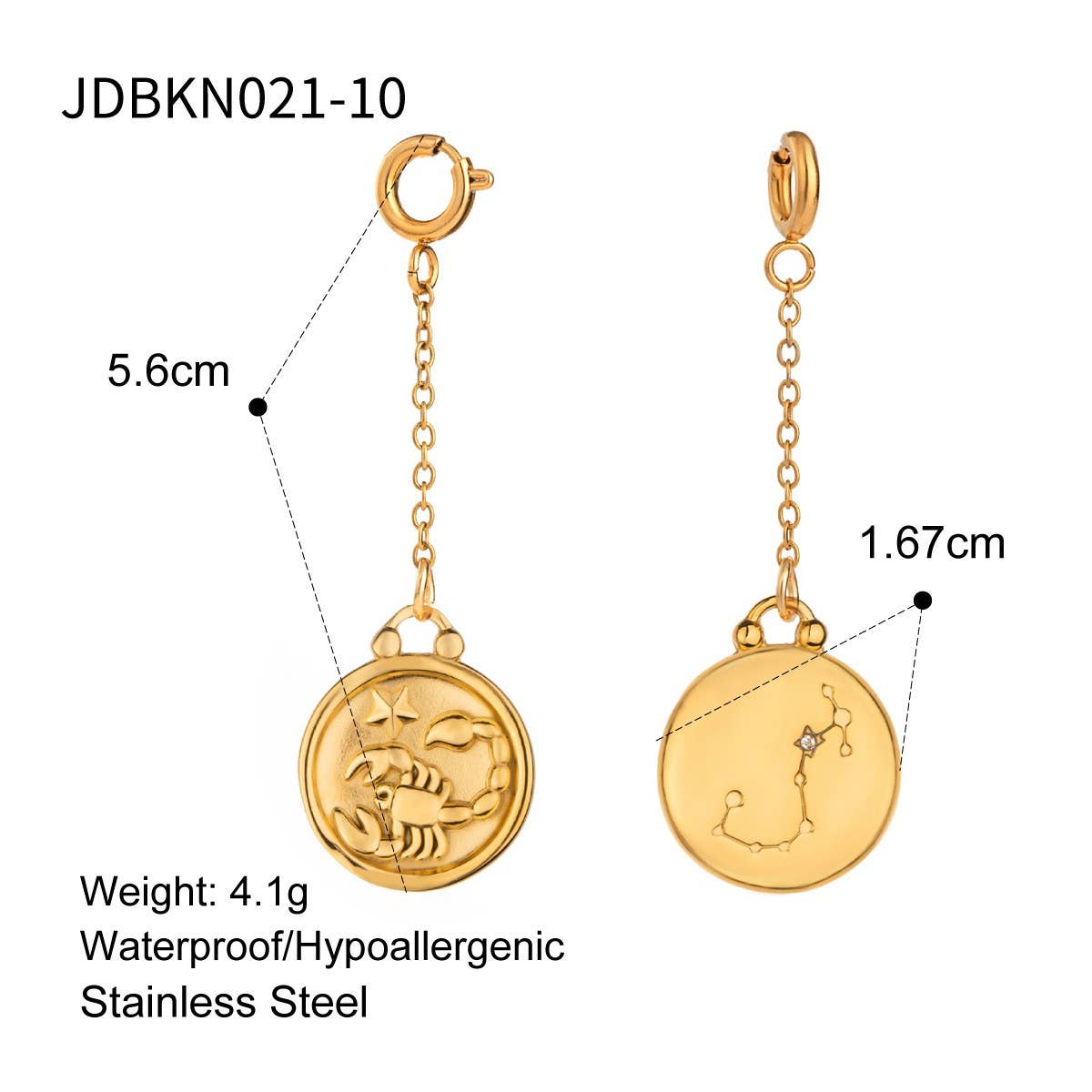 JEWELRY TWELVE CONSTELLATIONS BIKINI DIY PENDANT