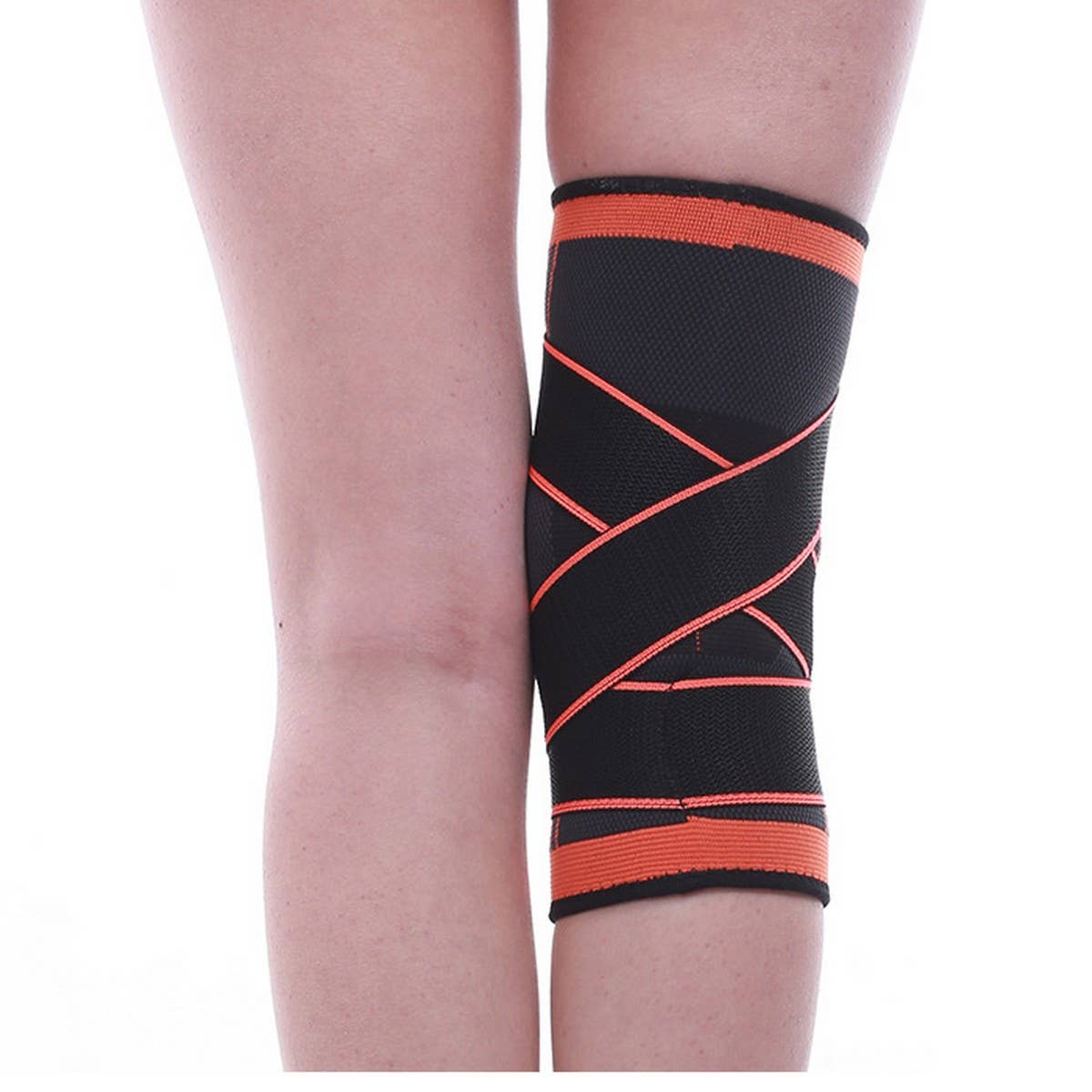 Athletic Knit Knee Brace with Compression Fit_CWMM7898