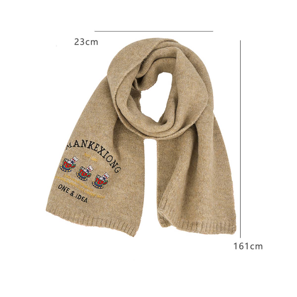 Bear Wool Scarf ??Soft Knitted Winter Neck Scarf_CWASC1505