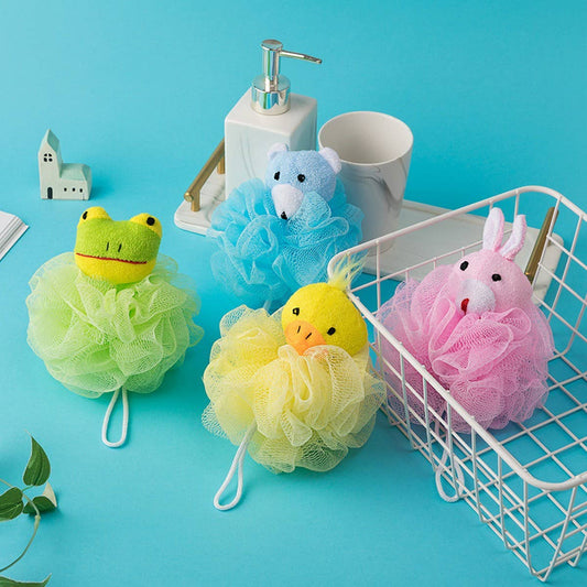 CWMM8748_CUTE DOLL SUPER CHILDREN'S BATH SPONGE BATH FLOWER