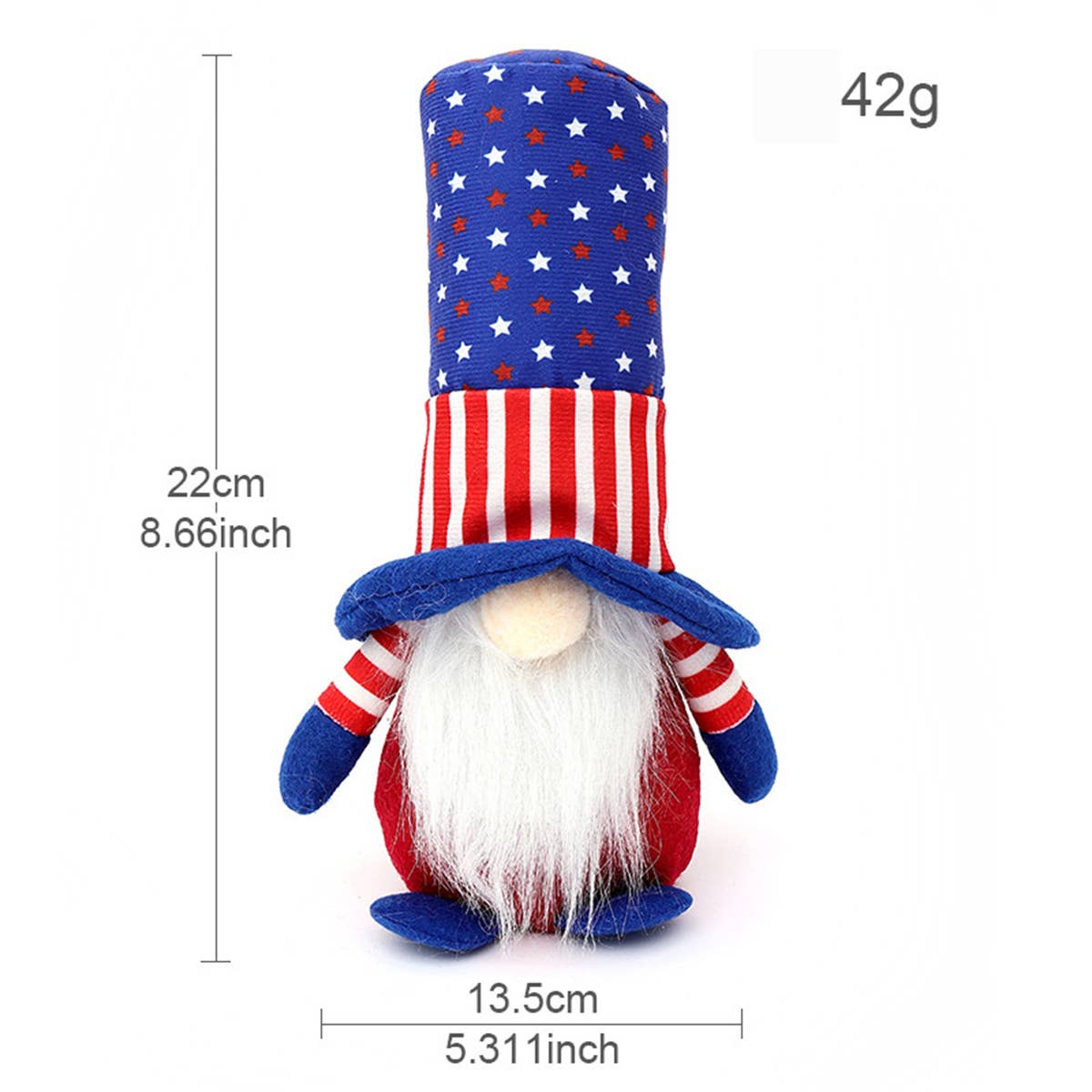 CWMM9495_INDEPENDENCE DAY FIVE-POINTED FACELESS DWARF TOY