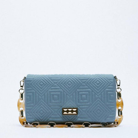 WOMEN'S BEADED CHAIN SIMPLE VERSATILE SHOULDER BAG_CWAB3442