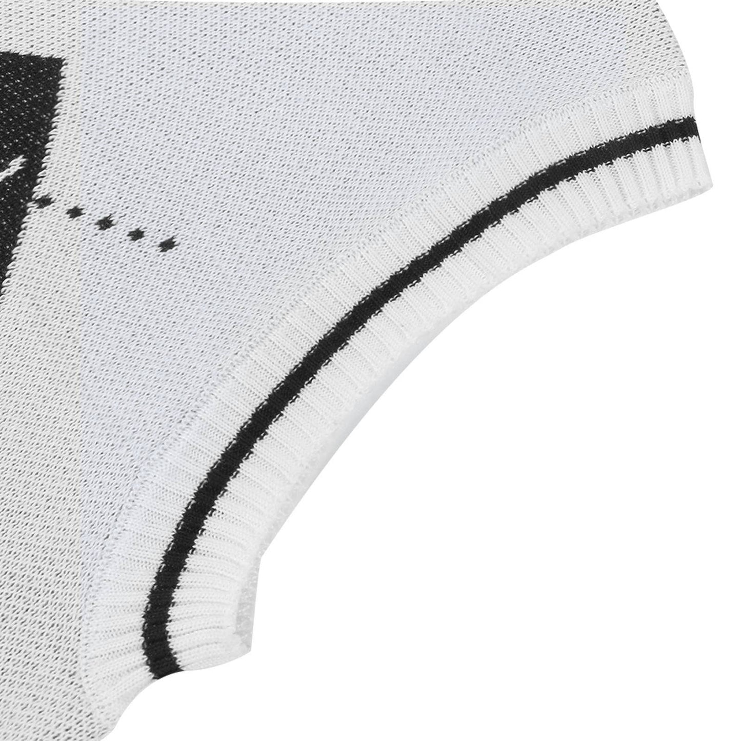 WORN WITH KNITTED HALLOWEEN V-NECK PULLOVER VEST