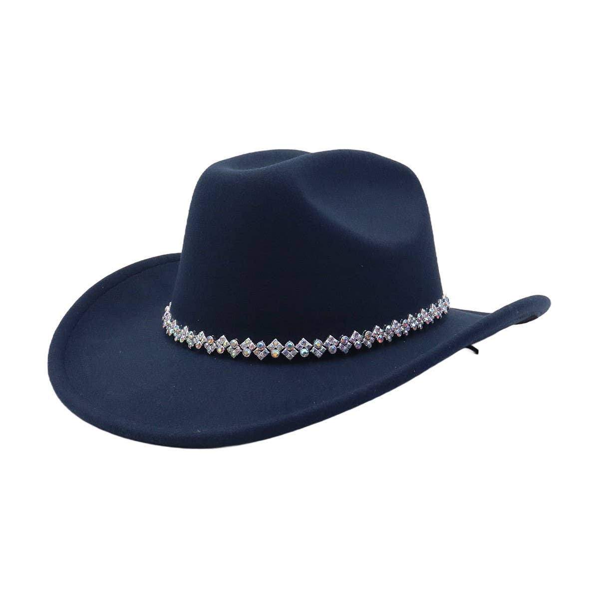 New Wool Fedora Cowboy Hat Western Ethnic Style_CWAH04465