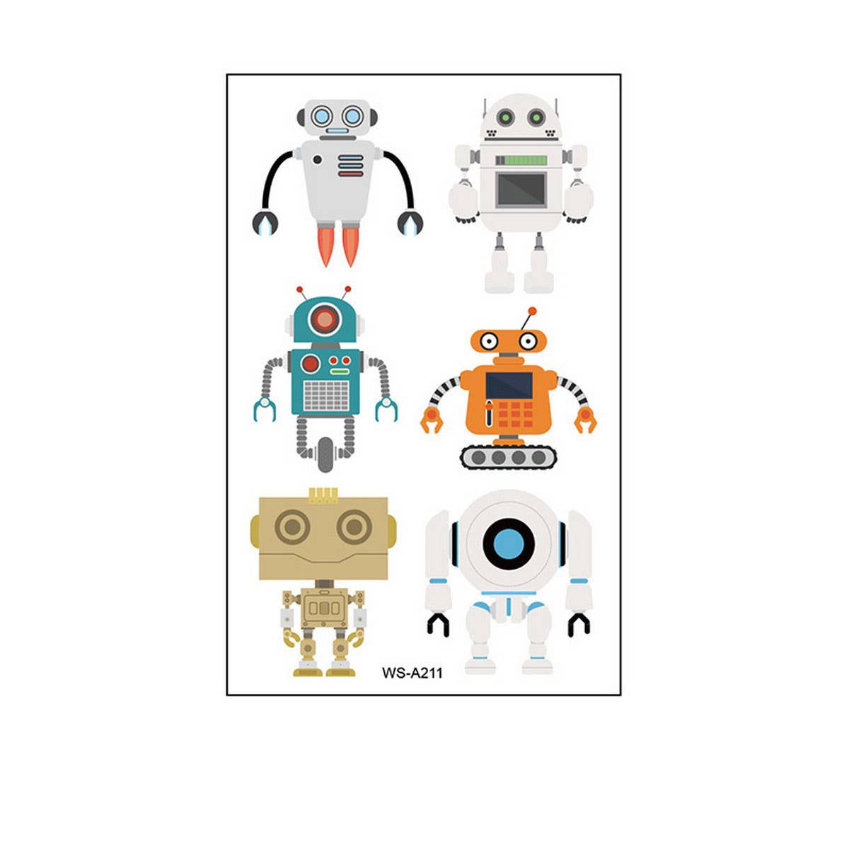 Cute Waterproof Temporary Tattoo Stickers Set