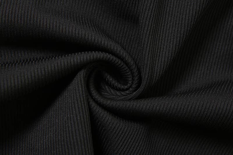 Solid-color crop top with a slim neckline