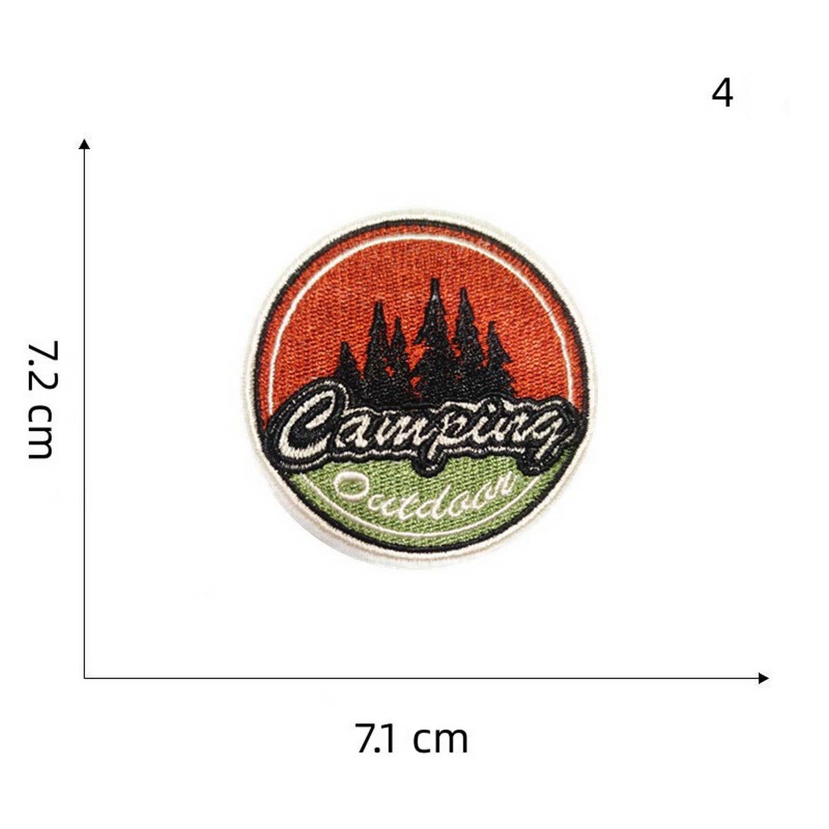 NEW OUTDOOR COLORFUL BEAR EMBROIDERED PATCH