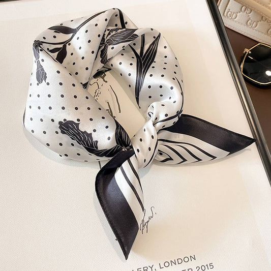 Commuter Scarf-Artistic Leaf Print Sunscreen Shawl