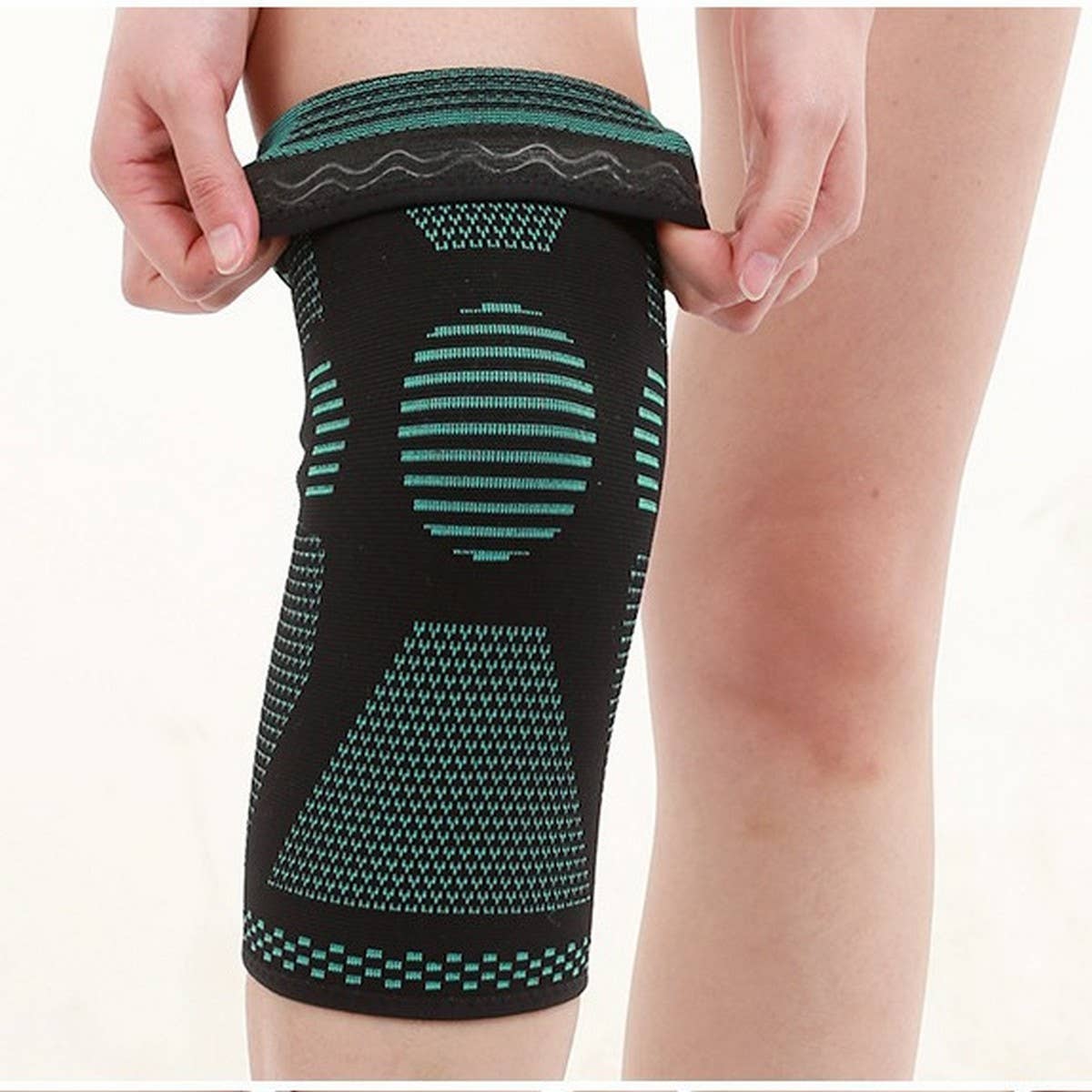Compression Knit Knee Brace for Running & Sports