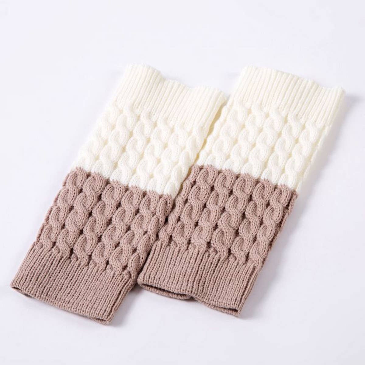 DOUBLE CONTRAST COLOR TWO-COLOR FOOT WARMER SOCKS