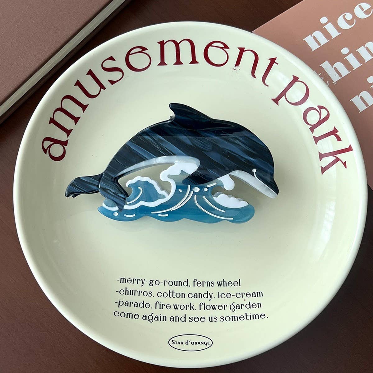 Ocean Series Hair Claw, Dolphin Shark Seal Clip_CWAHA5759