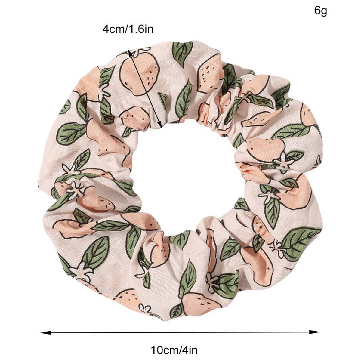 CUTE AVOCADO PEACH HAIR BAND AND HAIR TIE_CWAHA1653