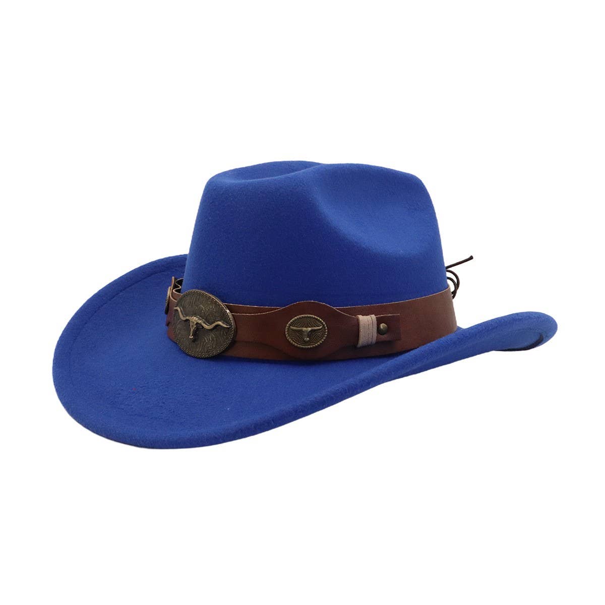 New Wool Fedora Hat Western Ethnic Cowboy Style_CWAH04500