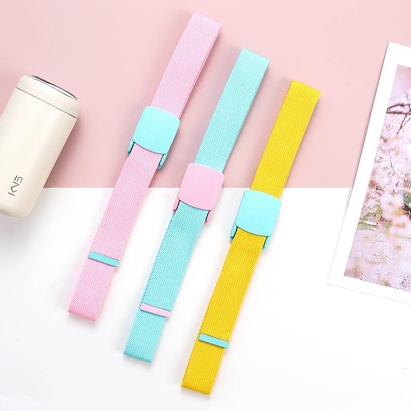 MACARON COLOR MATCHING PERSONALIZED CANVAS BELT_CWABE0678