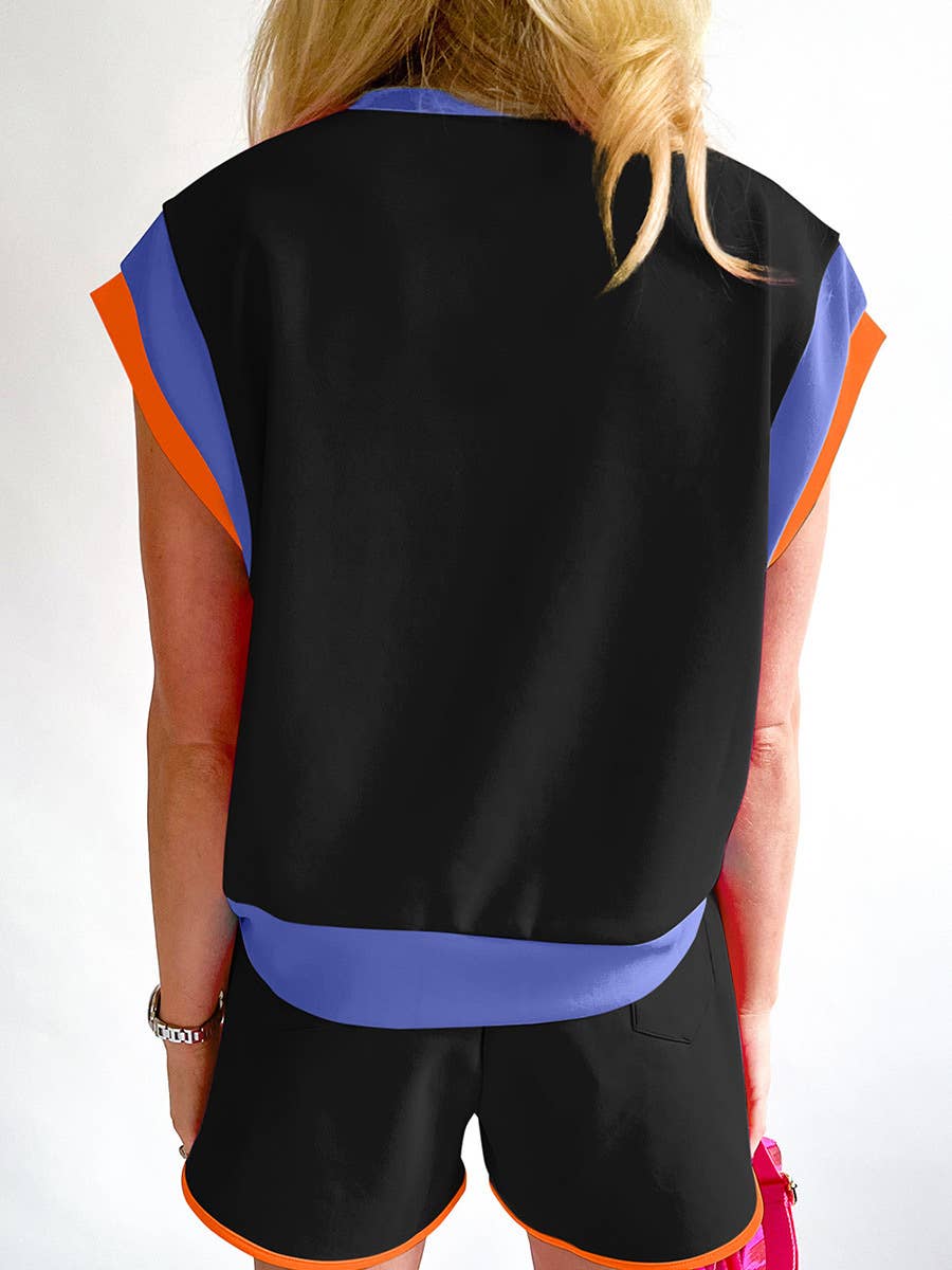 LOOSE PULLOVER ROUND NECK CASUAL SUIT