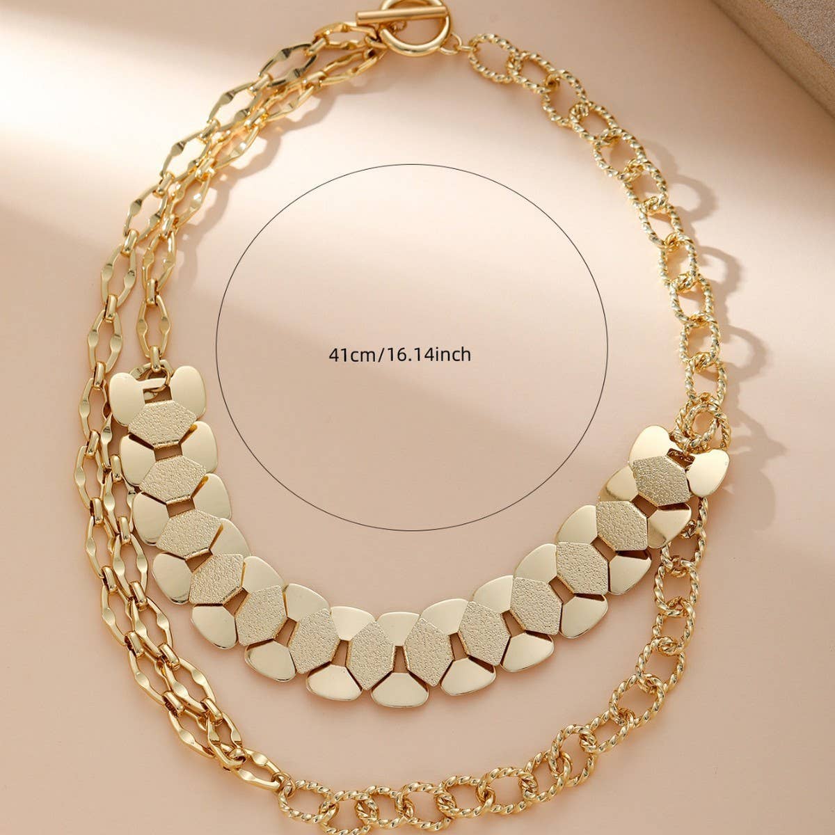 GOLD-PLATED STAINLESS STEEL NECKLACE