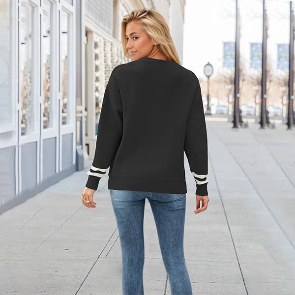 Alphabet jacquard fashion base knitwear